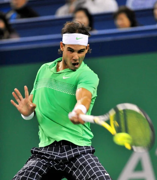 Rafael Nadal Spanien Tävlar Mot Tommy Robredo Spanien Den Tredje — Stockfoto