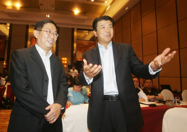 John Liu Vicepresidente Google China Boon Lock Yeo Director Oficina —  Fotos de Stock