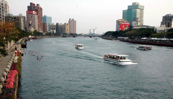 View Love River Kaohsiung Taiwan April 2008 — Stock Photo, Image