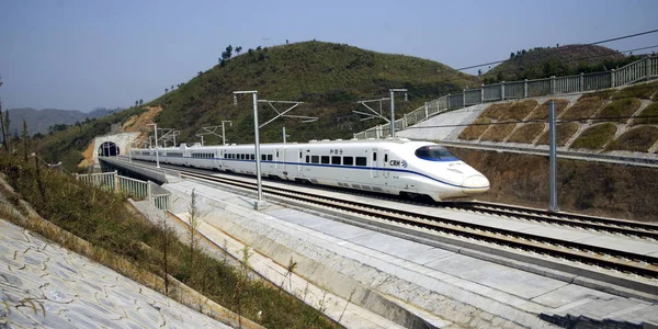 Train Crh China Railway High Speed Circule Sur Wuhan Guangzhou — Photo