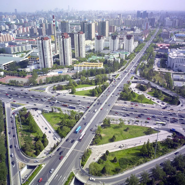 Cityscape Pekingu Květen 2008 — Stock fotografie