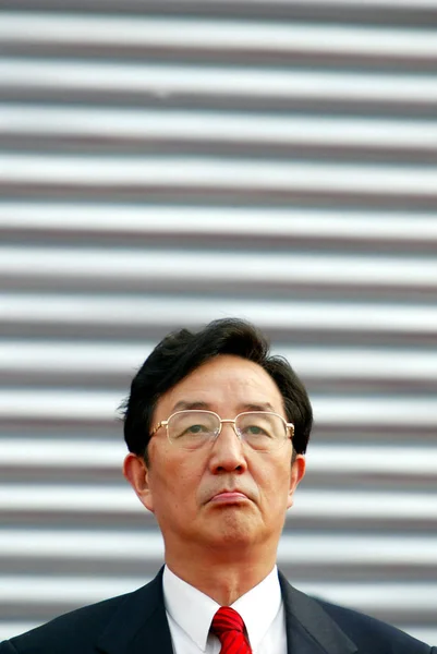 Chen Liangyu Były Sekretarz Szanghajskiego Komitetu Miejskiego Komunistycznej Partii Chin — Zdjęcie stockowe
