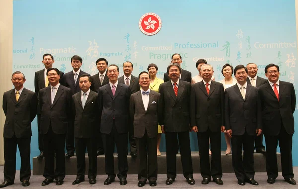 Donald Tsang Yam Kuen Centro Delantero Director Ejecutivo Región Administrativa — Foto de Stock