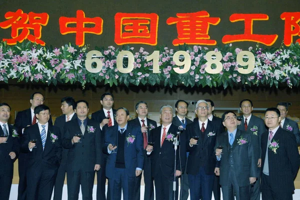Changyin Präsident Der Chinesischen Schiffbauindustrie Corporation Csic Shao Ning Stellvertretender — Stockfoto