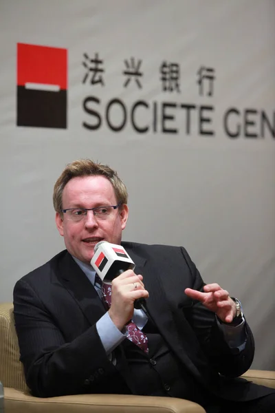 Glenn Maguire Societe Generales Asya Nın Baş Ekonomisti Şangay Çin — Stok fotoğraf
