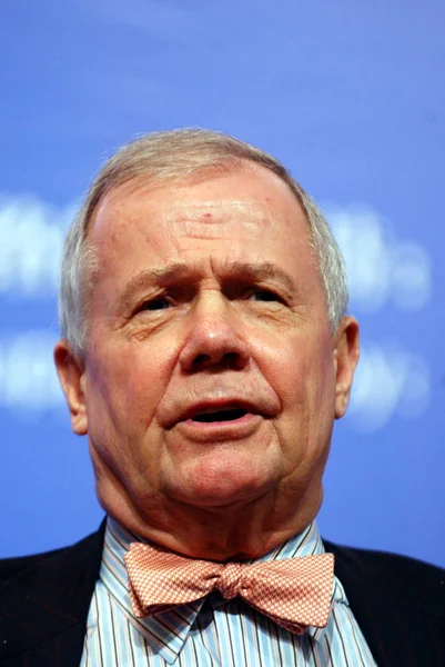 Inversor Internacional Jim Rogers Habla Conferencia Servicios Financieros Internatnionales China — Foto de Stock