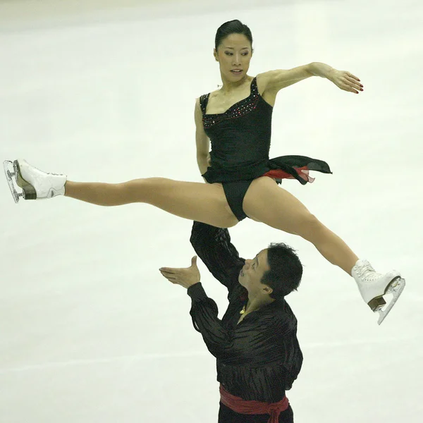 Shen Xue Compañera Zhao Hongbo Presentan Camino Para Ganar Medalla — Foto de Stock