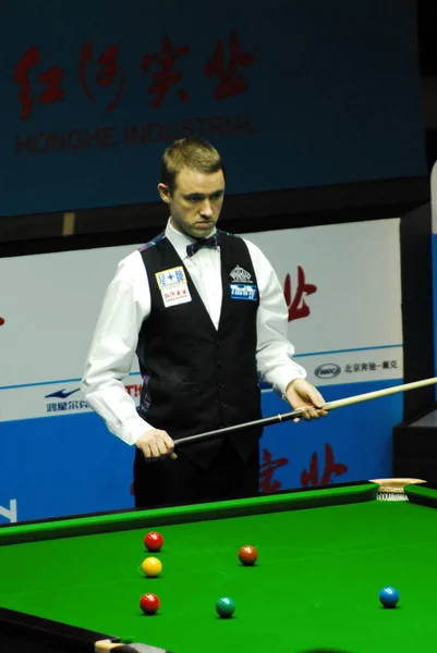 Stephen Hendry Fellépést Előzetes Fordulóban Snooker World Cup Kína Nyitott — Stock Fotó