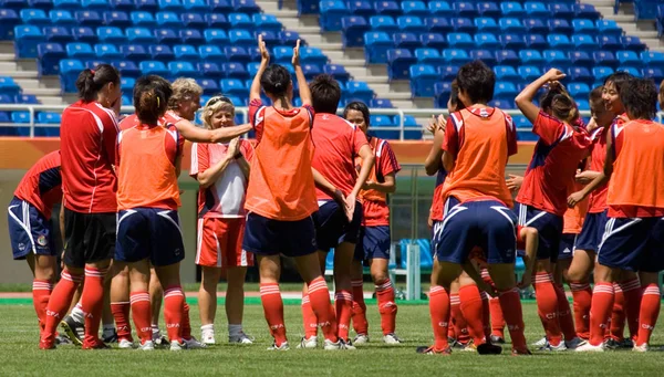 2007 톈진에서 올림픽 스타디움에서 Fifa 2007에 대표팀의 — 스톡 사진