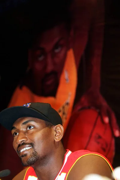 Παίκτης Του Nba Ron Artest Του Λος Άντζελες Λέικερς Παρατηρείται — Φωτογραφία Αρχείου