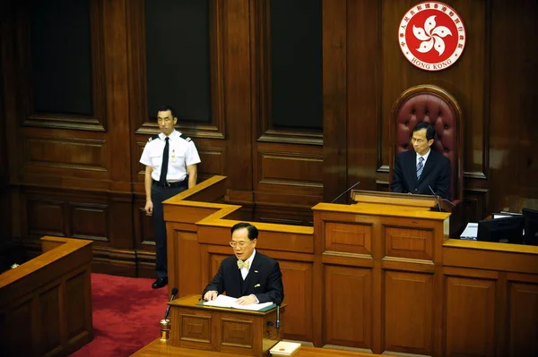 Região Administrativa Especial Hong Kong Hksar Chefe Executivo Donald Tsang — Fotografia de Stock