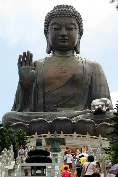Turista Látogasson Nagy Buddha Lin Buddist Kolostor Vagy Lin Temple — Stock Fotó