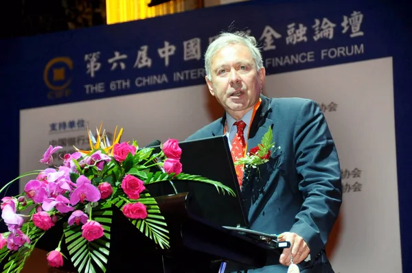 Arnaud Bresson Başkan Genel Müdürü Paris Europlace Çin Uluslararası Finans — Stok fotoğraf