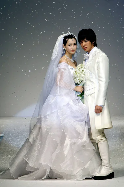 South Korean Actress Lee Hae Left Actor Jang Keun Suk — Stock Photo, Image