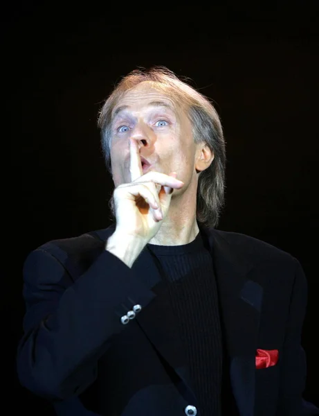 Pianista Fama Mondiale Richard Clayderman Esibisce Durante Suo Concerto Collaborando — Foto Stock