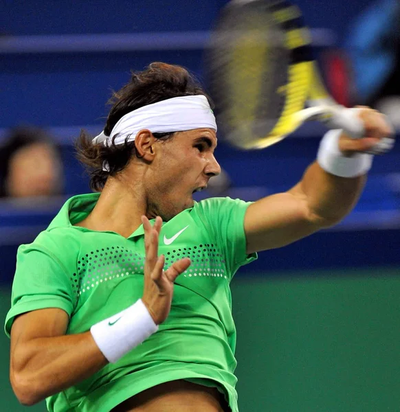 Rafael Nadal Spanien Tävlar Mot Tommy Robredo Spanien Den Tredje — Stockfoto