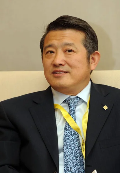 Chen Dongsheng Prezes Dyrektor Generalny Taikang Life Insurance Company Jest — Zdjęcie stockowe