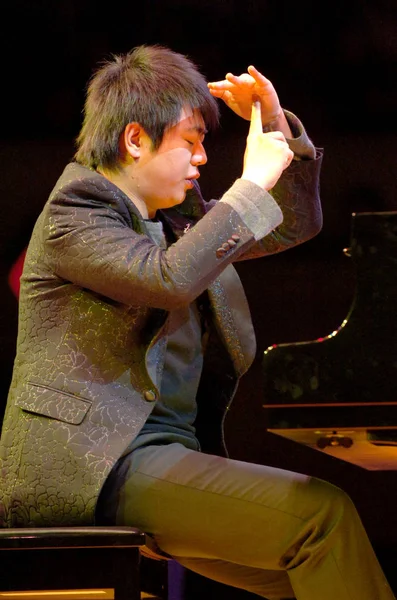 쉬저우의 2008 콘서트를 피아니스트 — 스톡 사진