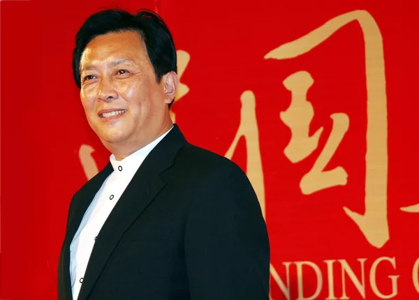 Čínský Herec Tang Guoqiang Vidět Premiéře Filmu Založení Města Republiky — Stock fotografie
