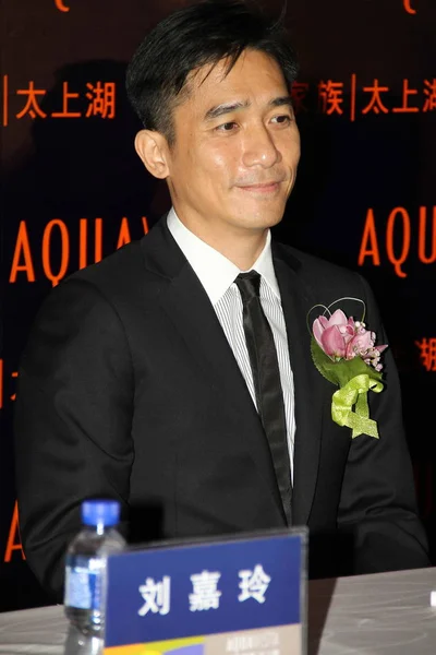 Ator Hong Kong Tony Leung Visto Durante Evento Promocional Para — Fotografia de Stock