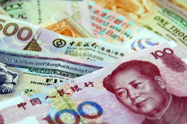 Una Banconota Cinese 100 Yuan Renminbi Rmb Sono Stati Visti — Foto Stock