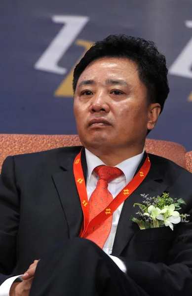 Jin Zhiguo Presidente Tsingtao Brewery Ltd Visto Durante Cumbre Empresarios —  Fotos de Stock