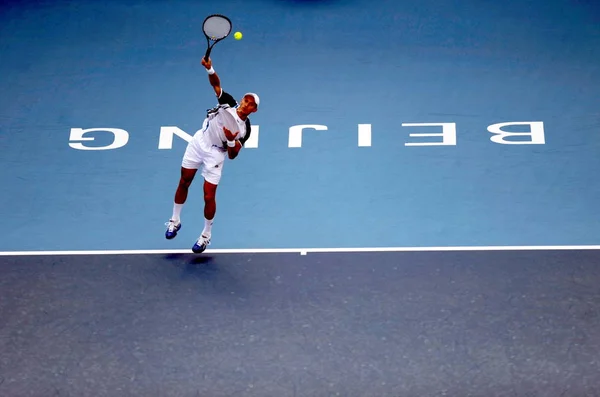 Nikolay Davydenko Rússia Compete Contra Marin Cilic Croácia Durante Quartas — Fotografia de Stock