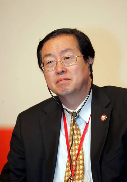 Zhou Xiaochuan Prezes Chińskiego Banku Ludowego Pboc Chińskiego Banku Centralnego — Zdjęcie stockowe