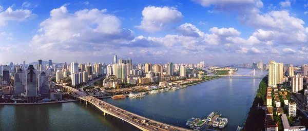 Cityscape Pearl River Guangzhou City South Chinas Guangdong Province — Stock Photo, Image