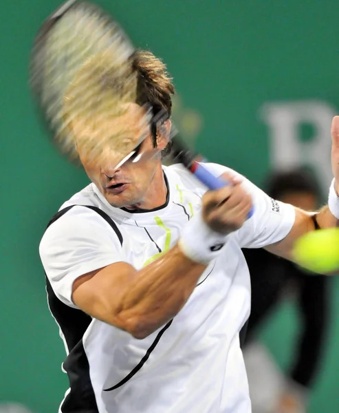 Juan Carlos Ferrero Spain Competes Radek Stepanek Czech Republic First — Stock Photo, Image