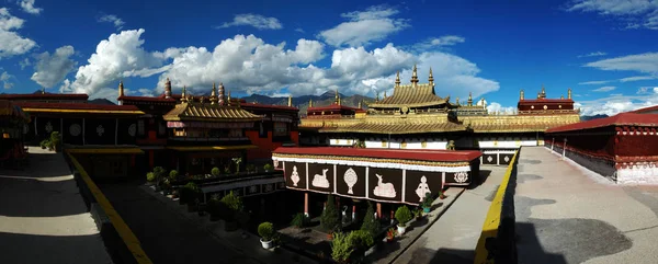 Vista Templo Jokhang Lhasa Sudoeste Região Autônoma Tibete Chinas Terça — Fotografia de Stock