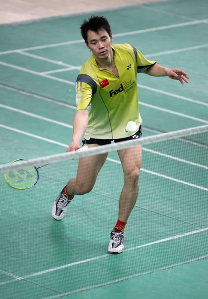 Chinese Badminton Player Xia Xuanze Winter Training Session Beijing January — Stock Photo, Image