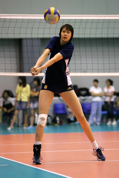 Kinesisk Volleybollspelare Zhao Ruirui Ett Träningspass Peking Juli 2007 — Stockfoto