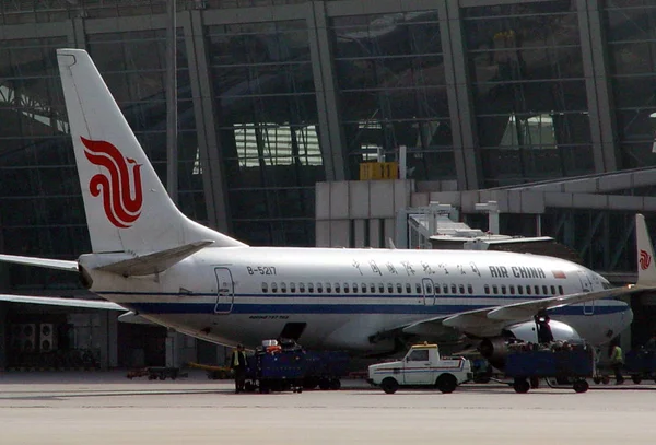 Aereo Air China Stato Visto Parcheggiato Presso Aeroporto Internazionale Xianyang — Foto Stock