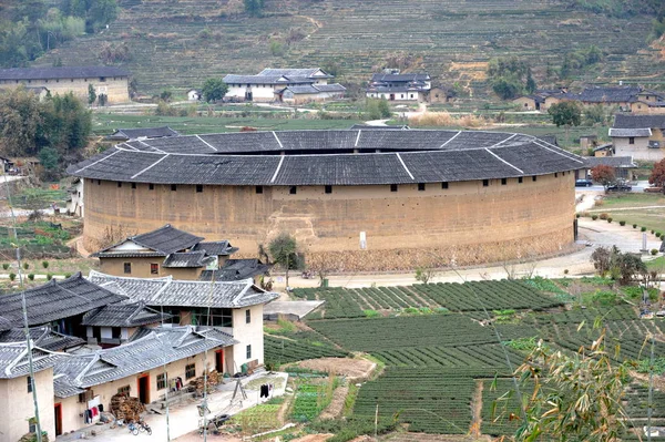 Vue Maison Eryi Bâtiment Tulou Construit 1770 Dans Village Huaan — Photo