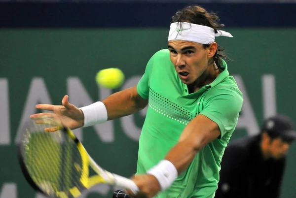 Rafael Nadal Espanha Compete Contra Tommy Robredo Espanha Terceira Rodada — Fotografia de Stock