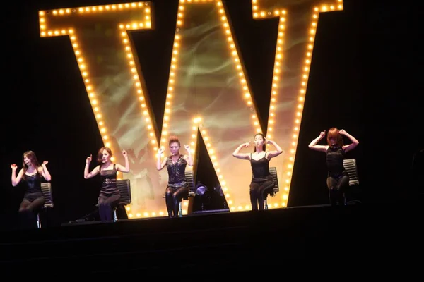 Südkoreanische Popgruppe Wunder Girls Tritt Bei Ihrem Konzert Shanghai China — Stockfoto