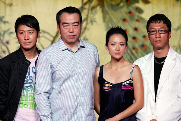 Balról Hong Kong Énekes Színész Leon Lai Kínai Filmrendező Chen — Stock Fotó