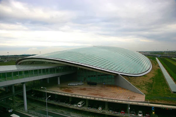 Вид Терминала Пекинского Столичного Международного Аэропорта Пекине Апреля 2008 Года — стоковое фото