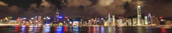 Panorámás Kilátás Victoria Öbölre Hongkongban Június 2007 — Stock Fotó