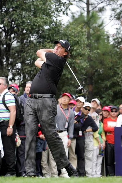 Phil Mickelson Degli Stati Uniti Tees Durante Fase Finale Del — Foto Stock