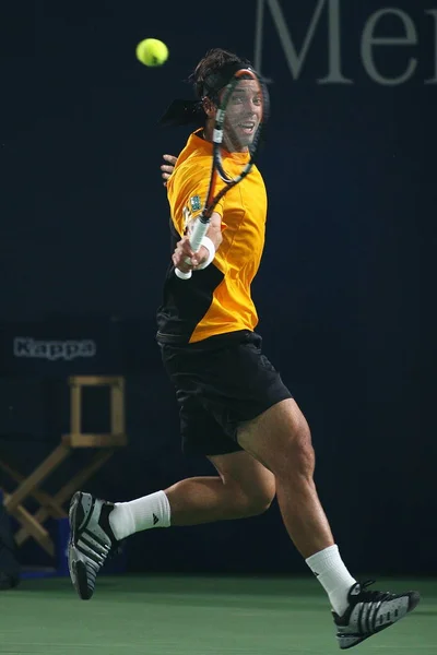 Tenista Chileno Fernando González Juega Durante Primera Ronda Del Torneo — Foto de Stock