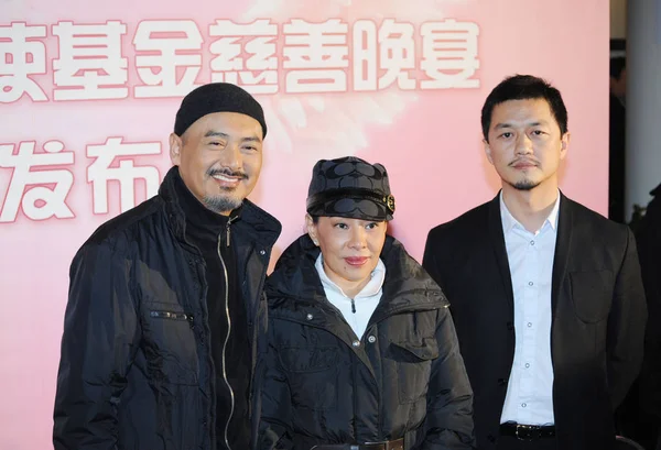 Acteur Hongkongais Chow Yun Fat Femme Jasmine Chan Wui Nin — Photo