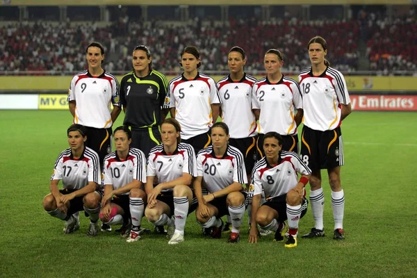 Members First Squad Germany Pose Photographers Competing Japanese Players Group — 스톡 사진