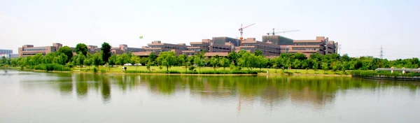 Панорамний Вид Кампусі Зішовенґ Університету Чжецзян Ханчжоу Східна Чінас Провінції — стокове фото