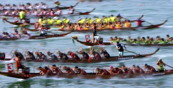 Tävlande Som Tävlar Stanley Dragon Boat Championships Att Fira Traditionell — Stockfoto