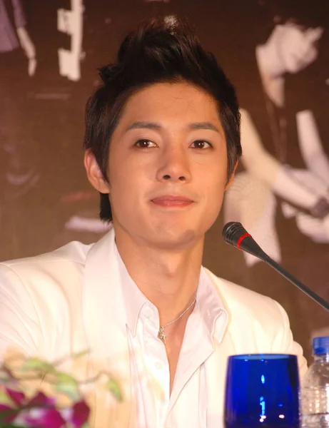 Kim Hyun Joong Της Νότιας Κορέας Ποπ Ομάδας Ss501 Παρατηρείται — Φωτογραφία Αρχείου