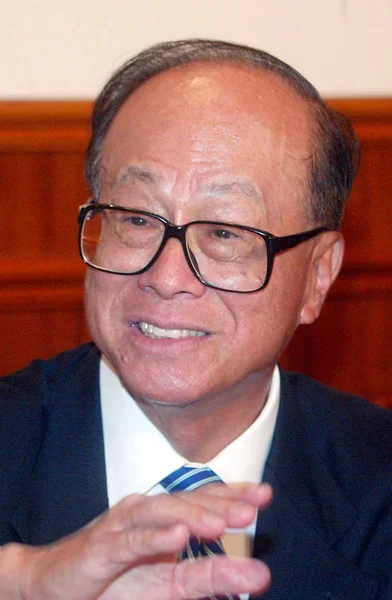 Shing Prezes Zarządu Cheung Kong Holdings Limited Hutchison Whampa Limited — Zdjęcie stockowe