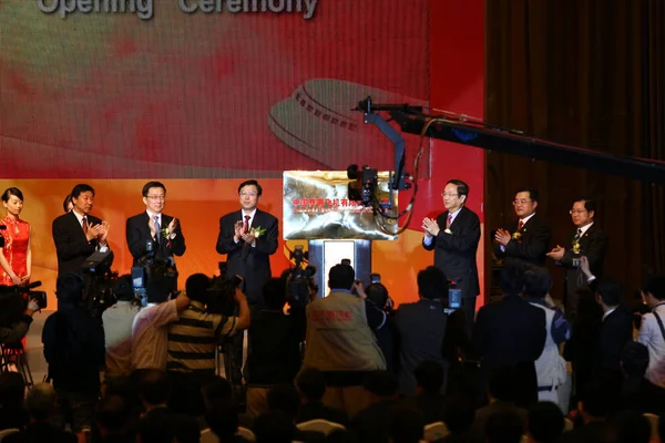 Chinese Vice Premier Zhang Dejiang Fourth Right Zhengsheng Third Right — Stock Photo, Image