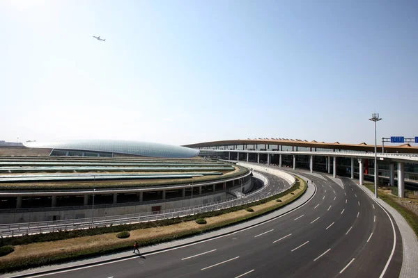 Вид Терминала Iii Пекинского Столичного Международного Аэропорта Пекине Марта 2008 — стоковое фото